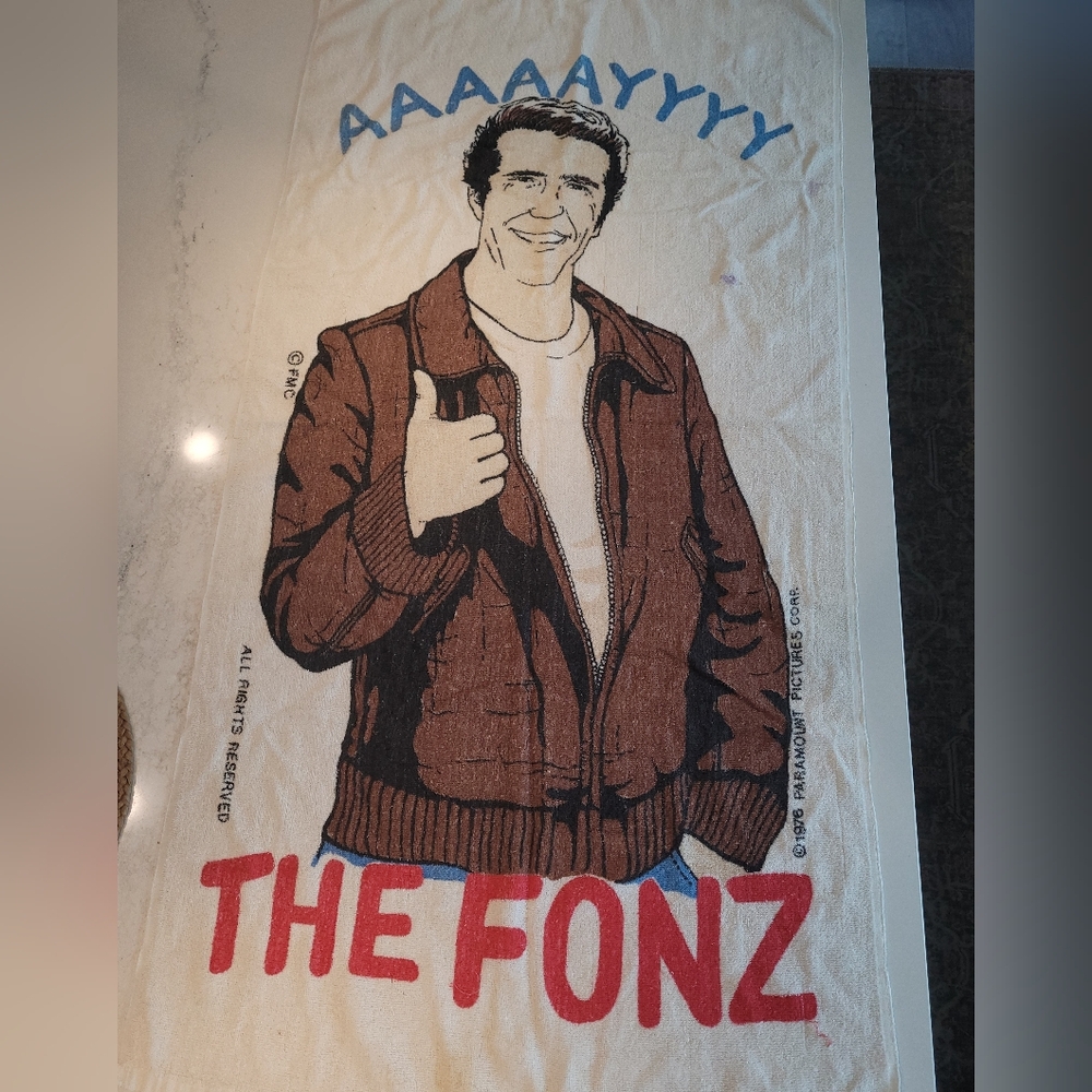 1970's Happy Days/The Fonz-"Aaayyy" VintageTowel
